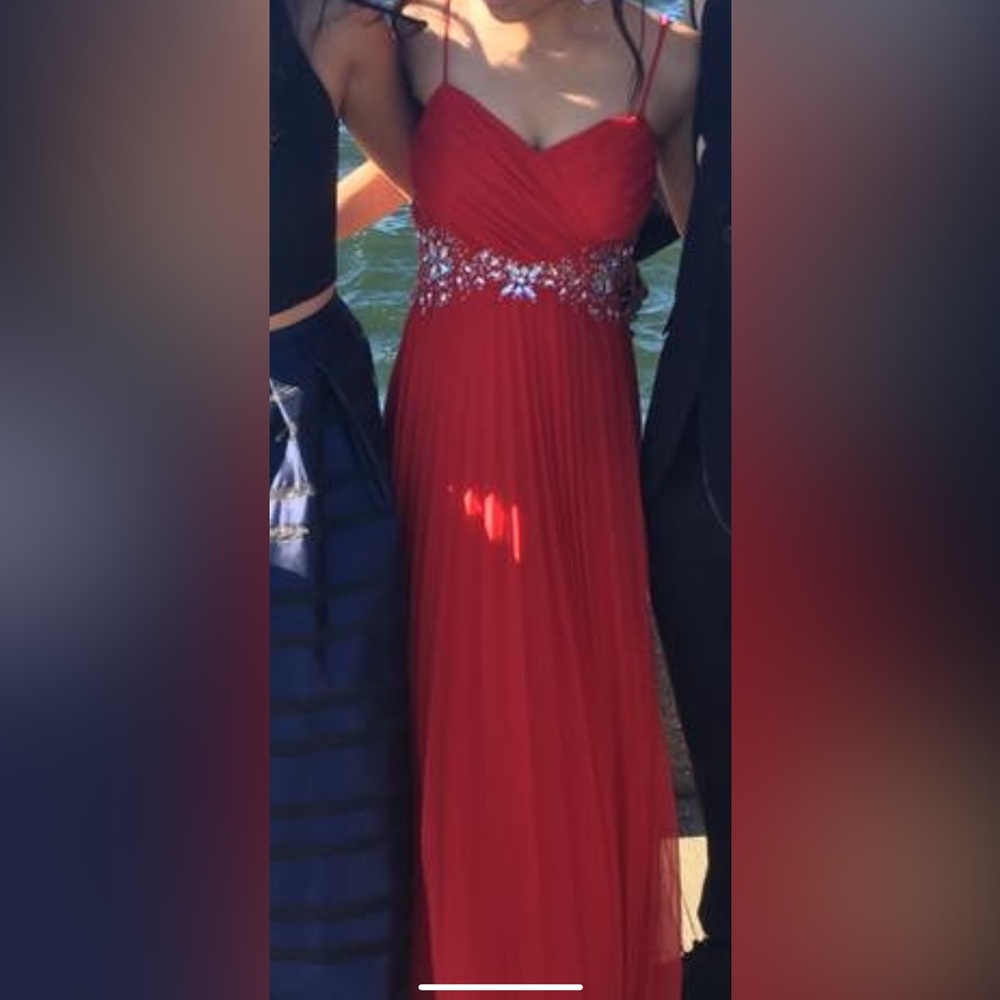Red glam maxi dress